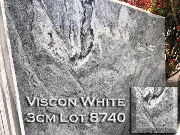 Granite Viscon White (3CM Lot 8740) Countertop Sample