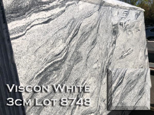 Granite Viscon White (3CM Lot 8748) Countertop Sample
