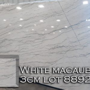 Quartzite White Macubus (3CM Lot 8892) Countertop Sample