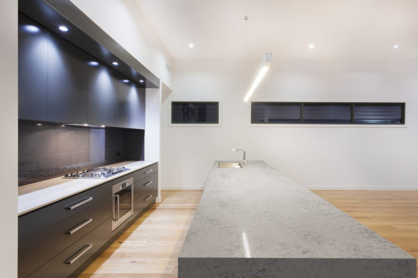 Kitchen With Silestone Helix Countertop