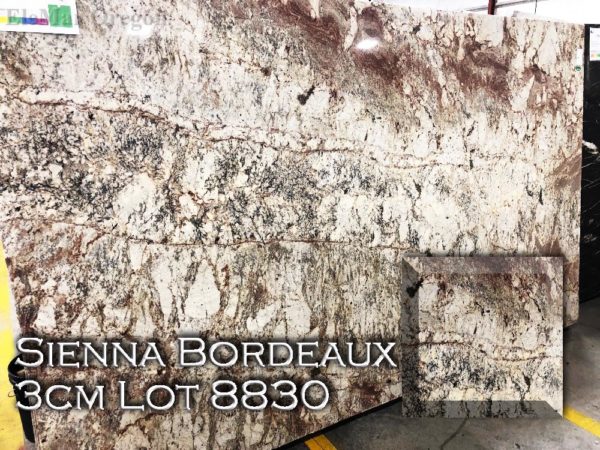 Granite Sienna Bordeaux (3CM Lot 8830) Countertop Sample