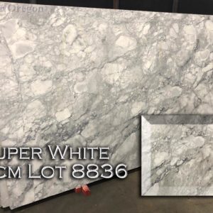 Marble Super White (3CM Lot 8836) Countertop Sample