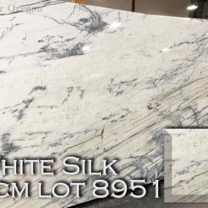 Marble White Silk (3CM Lot 8951) Countertop Sample